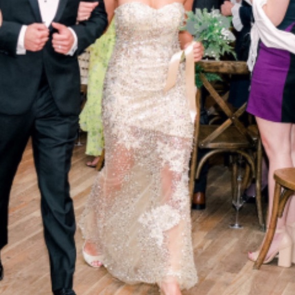 Sherri Hill Sequin Champagne Prom/ Pageant gown ✨ - Picture 5 of 14